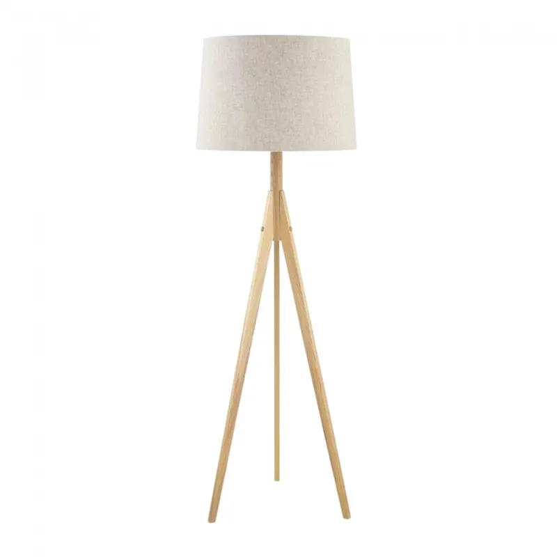 Lampara de pie Ribe - Estilo Nórdico en Beige - Lámparas de pie, Uruguay | Rústico Hogar
