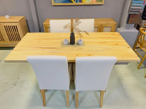 Juego Comedor Madera Maciza Campo Ozark 140x85 4 Sillas A Eleccion en Madera natural - Mesas de comedor, Uruguay | Ozark Home, vista 3