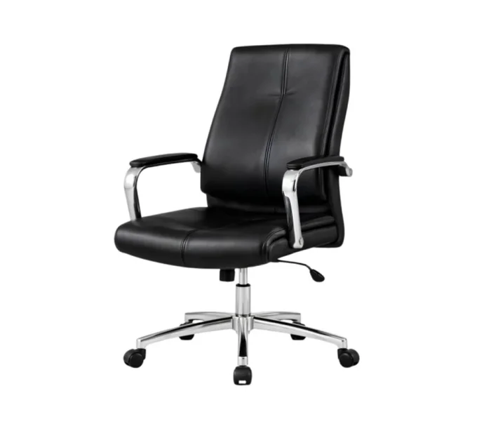 Silla Escritorio Cromada Mariposa Negro Rt-728a en Marrón - Escritorios y sillas de escritorio, Uruguay | Albanés