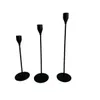 SET 3 CANDELABRO 8x23/28/33CM CON PUNTA NEGRA en Negro - Velas y Portavelas, Uruguay | Decohogar, vista 1 de 3