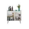 Rack Bodega 8 botellas 1P Nogal/Negro en Negro - Muebles para TV, Uruguay | Que Sal Muebleria, vista 8 de 8