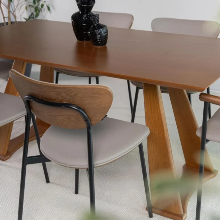 Mesa Curve - 140 x 90 en Madera natural - Mesas de comedor, Uruguay | Fábrica Italiana, vista 3