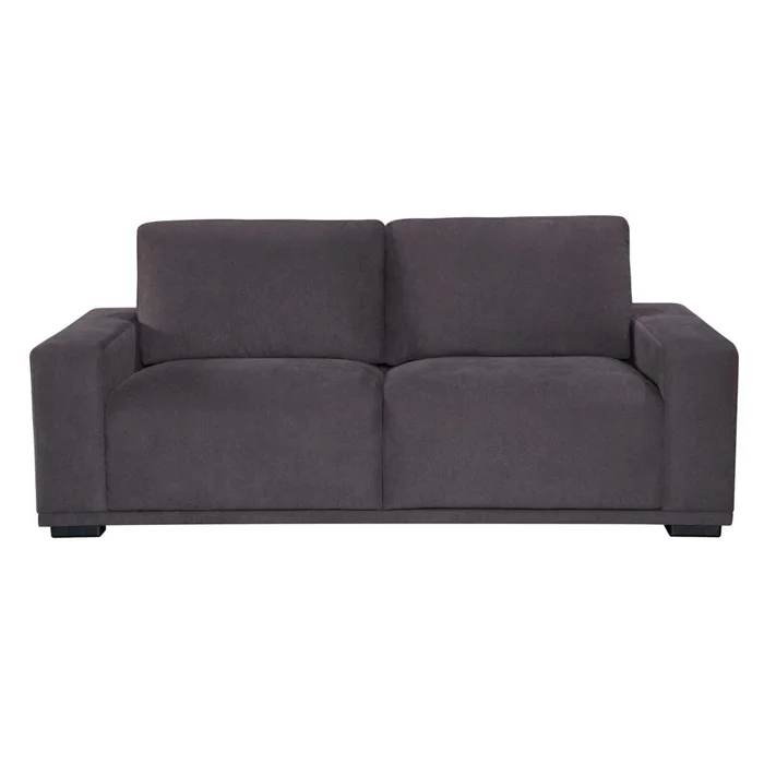 Sofá 3 Cuerpos Tela Marron Westly Choc. en Gris - Sillones y sofás, Uruguay | Divino, vista 2