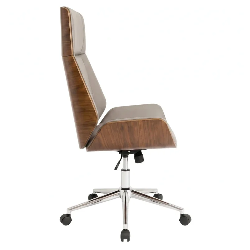 Silla de Oficina Gerencial - Crema en Beige - Sillas de escritorio, Uruguay | Ecowood, vista 3