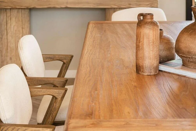 MESA COMEDOR DE OLMO ISABEL - 2.00 X 1.00 MTS en Madera natural - Mesas de comedor, Uruguay | La Iberica, vista 28