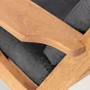 SOFA LOTUS 2 LUGARES ACQUABLOCK NEGRO 144x87x86CM JATOBA - Muebles para el exterior, Uruguay | Vinibel, vista 7 de 10