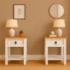 Promo 2 Mesa de Luz 1 Cajón Línea Naturale - BLANCO en Blanco - Mesas de luz, Uruguay | La Cueva Muebles, vista 1 de 12