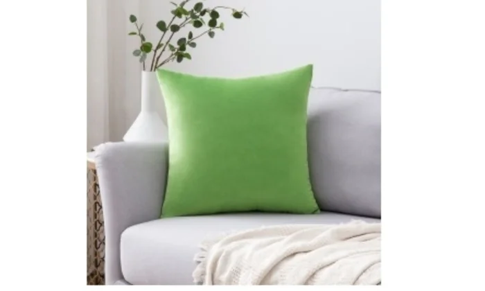Almohadón Velvet Green en Verde - Textiles, Uruguay | Finkel