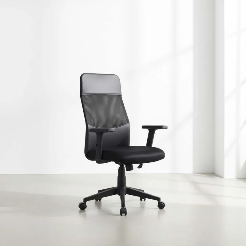 Asiento De Oficina Malla Negro D217 en Negro - Sillas de escritorio, Uruguay | Divino