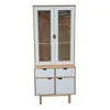 Aparador Cristalero 4P Mel/blanco Linea Nordica en Madera Maciza - Comedor, Uruguay | Que Sal Muebleria, vista 6 de 6