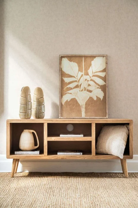 CUADRO PALMA BEIGE 1 – 80 X 60 CMS en Beige - Decoración de pared, Uruguay | La Iberica, vista 2