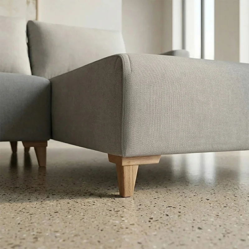 Rinconera Gino - Tela Microfibra - Chaise derecho - TC1009 (Plata) en Gris - Sillones y sofás, Uruguay | Nyr, vista 4
