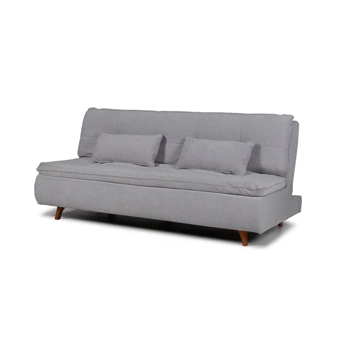 Sofá Cama Maira - Tela Microfibra - 10286 (Gris) en Gris - Sillones y sofás, Uruguay | NYR