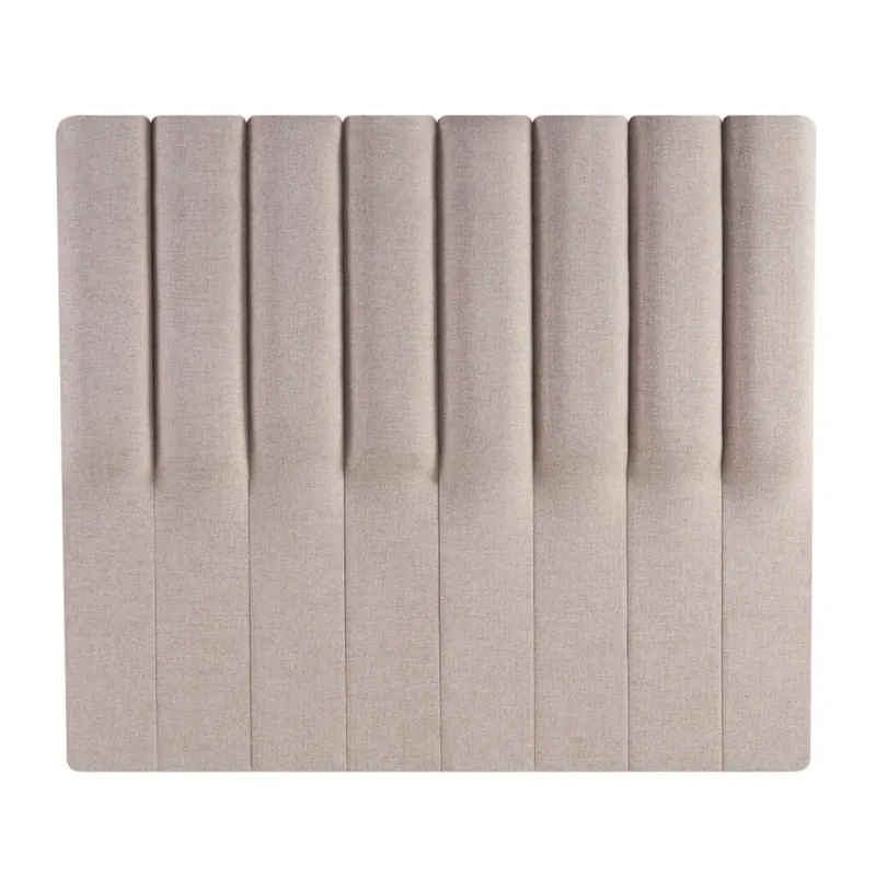 Respaldo 2 plazas tela natural - Beige en Beige - Respaldos de cama, Uruguay | La Cueva Muebles