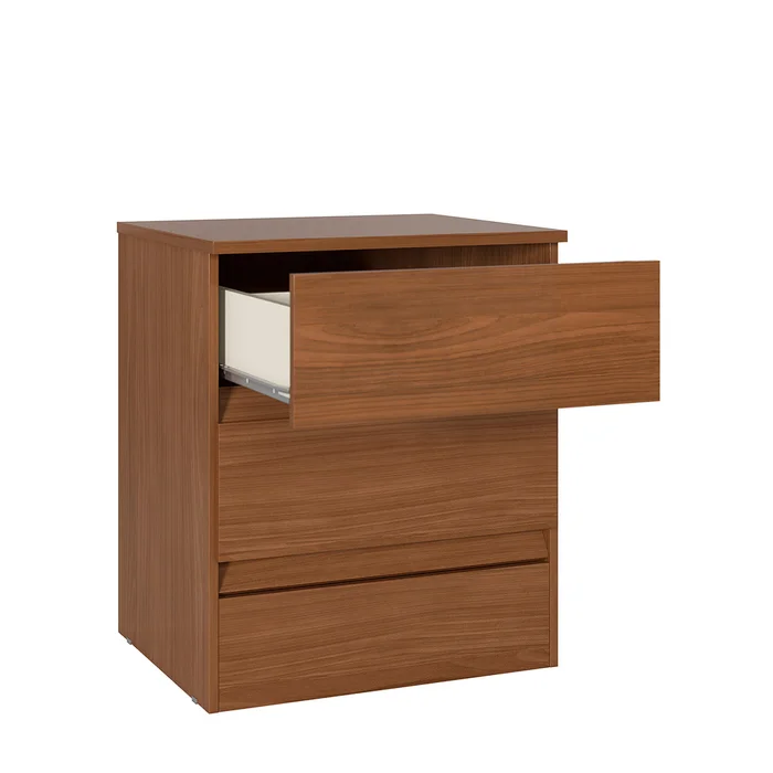 Mesa De Luz Fit 2 Cajones Moderna 100% Mdp en Marrón - Mesas de luz, Uruguay | Soy Hogar, vista 2