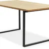 Mesa de comedor AABENRAA 90x160 color roble en Roble/negro - Mesas de comedor, Uruguay | JYSK, vista 1 de 5
