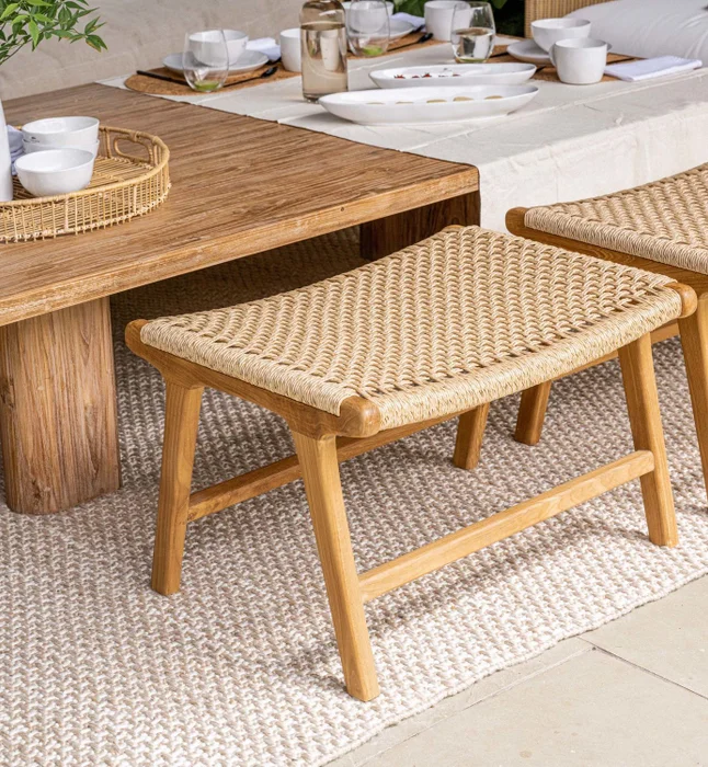 BANQUITO POSAPIES PARIS NATURAL en Madera natural - Butacas, banquetas y puffs, Uruguay | Masinfinito Casa, vista 2