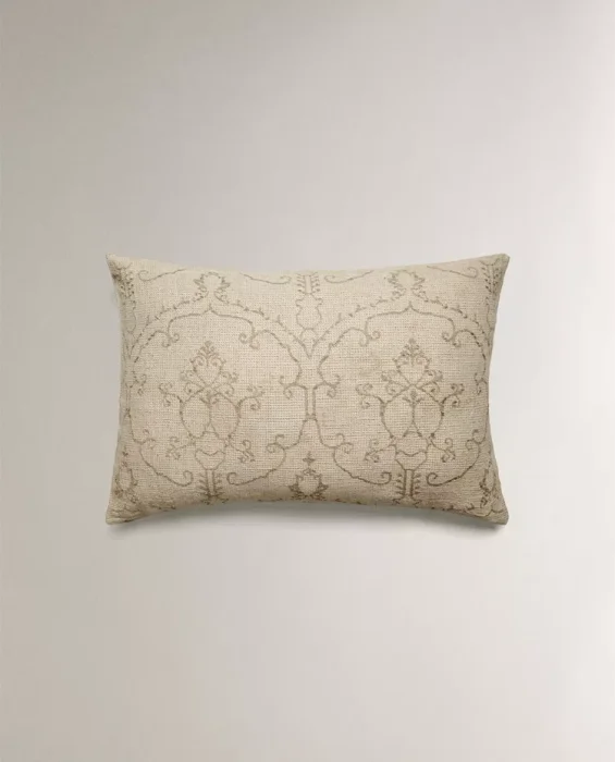 FUNDA COJÍN JACQUARD en Beige - Textiles, Uruguay | Zara Home, vista 2