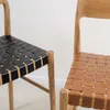 Banqueta en teca y cuero chocolate en Marrón - Butacas, banquetas y puffs, Uruguay | Entrecasa, vista 7 de 7