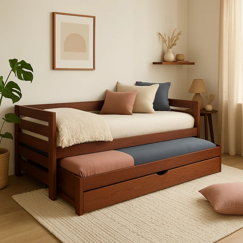 Cama Dalta en Madera natural - Dormitorio, Uruguay | Tree House Deco, vista 7