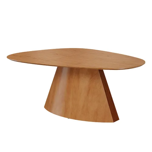 Mesa De Comedor Olivia Orgánica Color Nogueira - Mesas de comedor, Uruguay | Castro