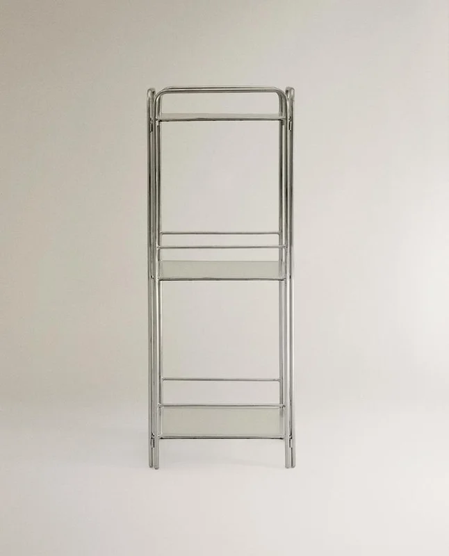 MUEBLE ALMACENAJE ACERO Y VIDRIO en Plateado - Aparadores y recibidores, Uruguay | Zara Home, vista 3