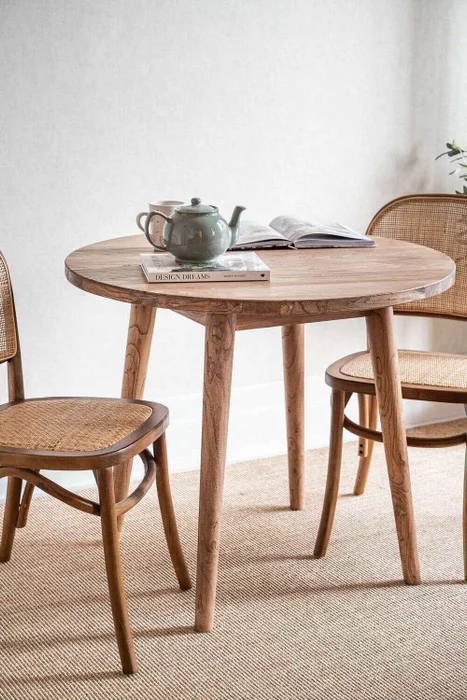 MESA COMEDOR NORDICA - OLMO NATURAL - 0.90 MTS en Madera natural - Mesas de comedor, Uruguay | La Iberica, vista 3