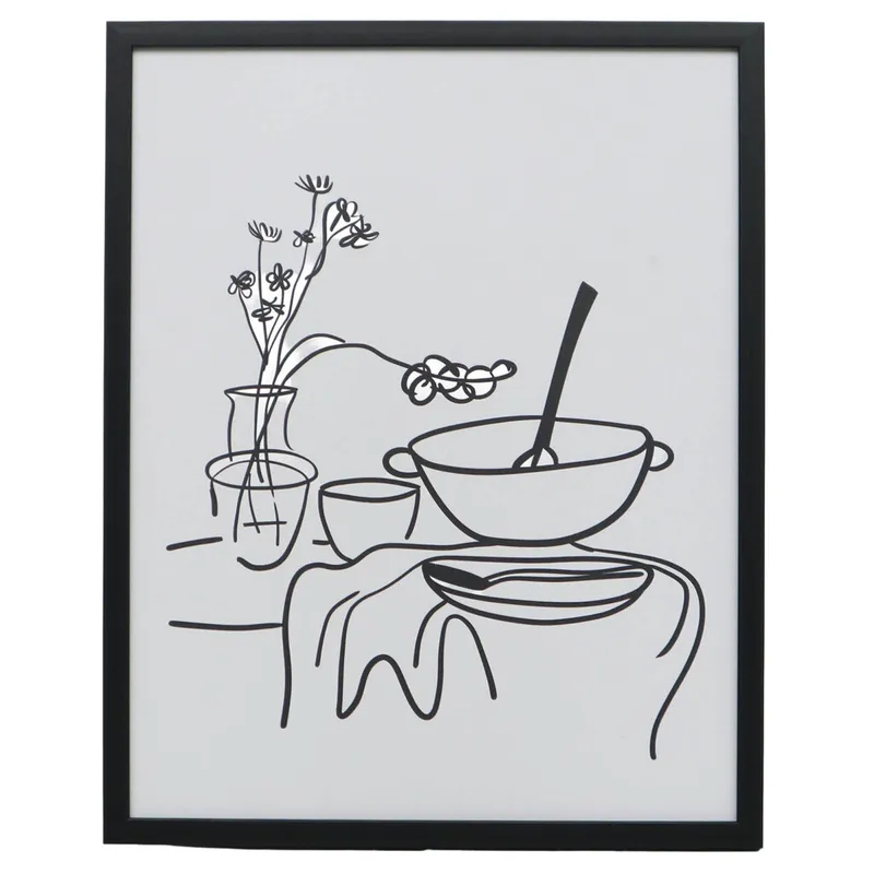 Cuadro Spaghetti I, 40 Blanco Papel Wi242005a en Blanco - Decoración de pared, Uruguay | Divino
