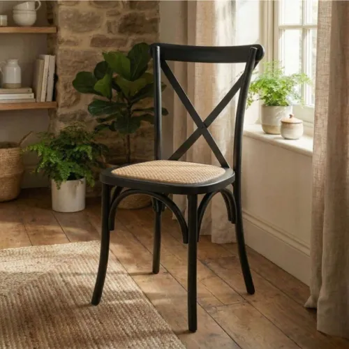 Silla de Comedor - Vienesa - Negro en Negro - Sillas, Uruguay | Rústico Hogar