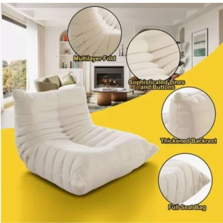 Sillon Lazy Sofa - Blanco en Blanco, Uruguay | La Cueva Muebles, vista 12