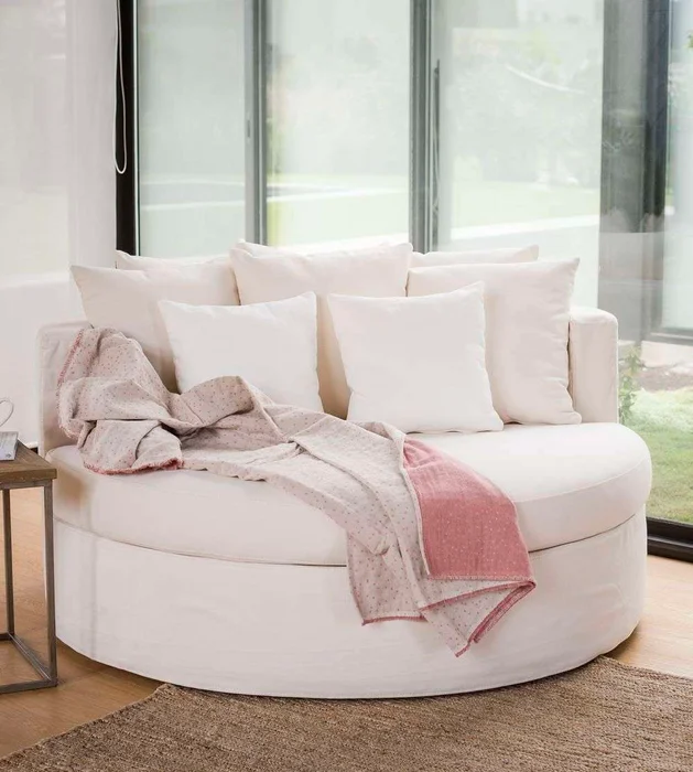 SILLON MANUELA REDONDO - 1.50 MTS en Blanco - Sillones y sofás, Uruguay | La Iberica, vista 7