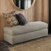 Puff tapizado Rafa en Beige - Sillones y sofás, Uruguay | Pieza Clave, vista 1 de 3