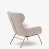 Butaca Belina - de chenilla beige y acero con acabado blanco en Beige - Butacas, banquetas y puffs, Uruguay | Kavehome, vista 8 de 10