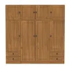 Ropero 8 puertas 4 cajones Linea Naturale en Madera natural - Roperos y placares, Uruguay | La Cueva Muebles, vista 3 de 12