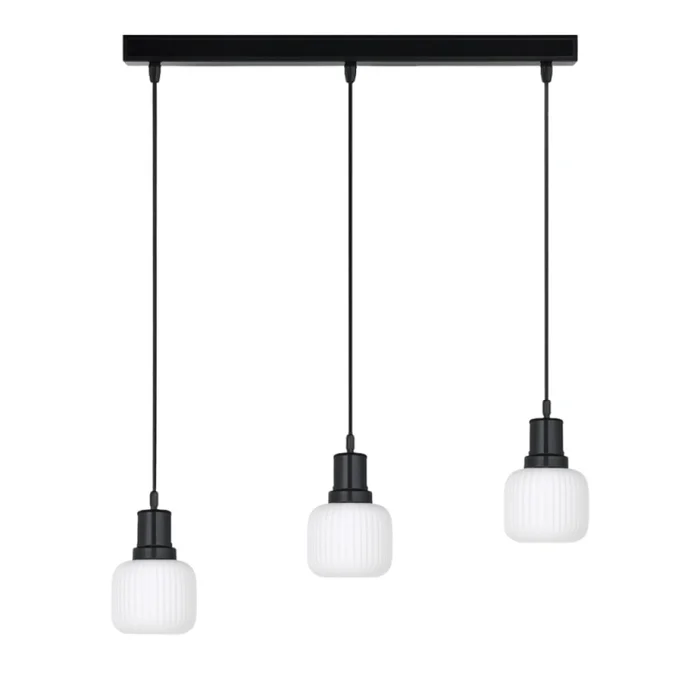 Luminaria Colgante Decorativa Pirce Small X3 en Blanco - Lámparas colgantes, Uruguay | Serlux