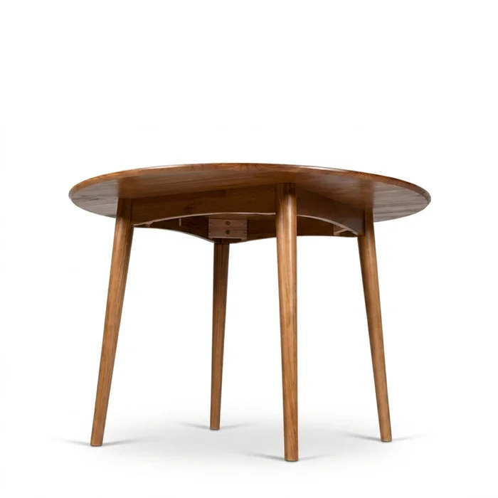 Mesa de Comedor Olmo - Redonda - 115 - Honey en Marrón - Mesas de comedor, Uruguay | Nyr, vista 4