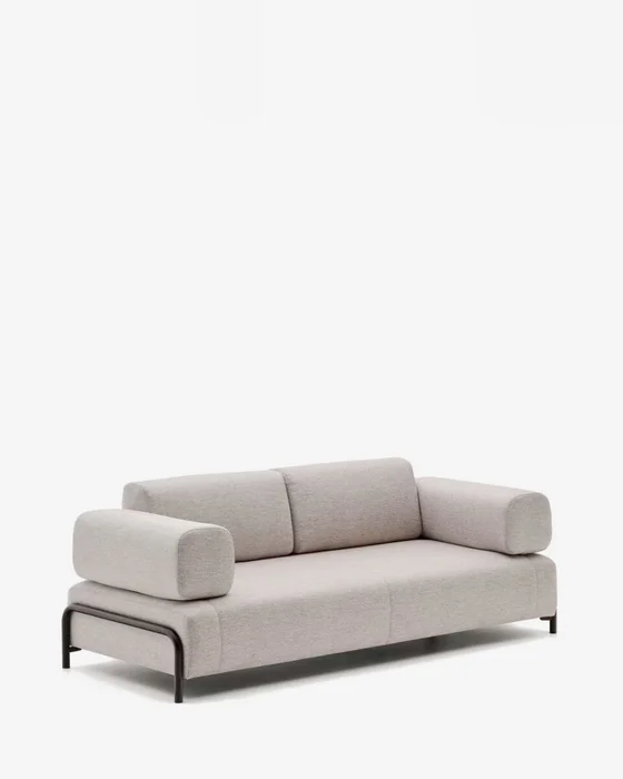 Sofá Compo 3 plazas beige grisáceo 232 cm en Beige - Sillones y sofás, Uruguay | Kavehome
