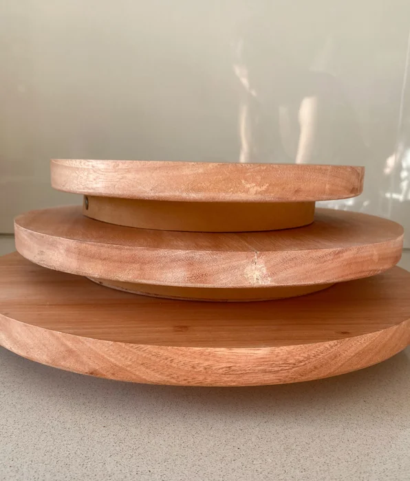 Pie de torta baja de madera – 30cm en Madera natural - Decoración, Uruguay | Dreams On Time, vista 3