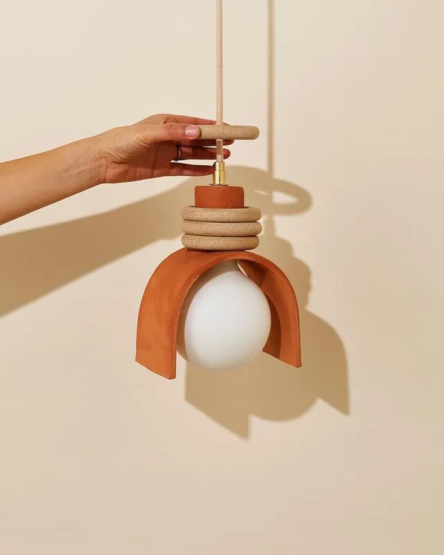 LUMINARIA KENZO ORANGE en Terracota - Lámparas colgantes, Uruguay | Berlina Store
