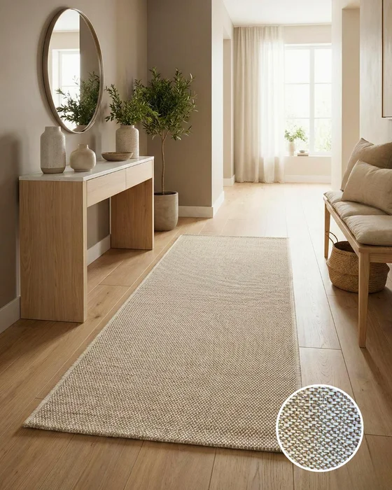 ALFOMBRA SARJA JUNCO 50cm x 100cm en Beige - Alfombras, Uruguay | Indrana, vista 3