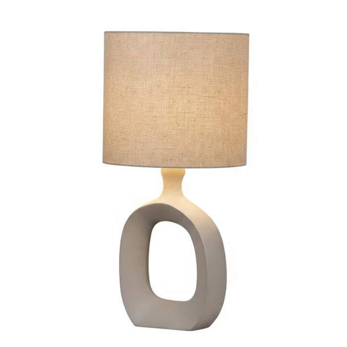 Lámpara De Mesa Metal Natural-beige Curve en Beige - Lámparas de mesa, Uruguay | Divino, vista 2