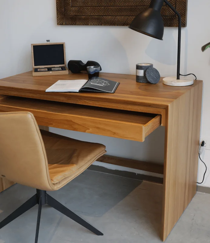 ESCRITORIO MANANTIALES TEKA NAT en Madera natural - Escritorios y sillas de escritorio, Uruguay | Masinfinito Casa, vista 3