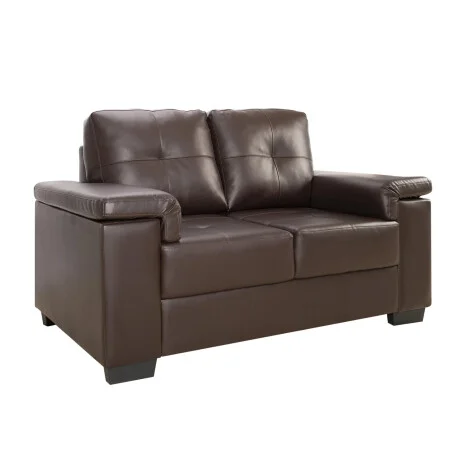 Sillon 2 cuerpos Eco Cuero Luares - Chocolate en Marrón - Sillones y sofás, Uruguay | La Cueva Muebles, vista 7
