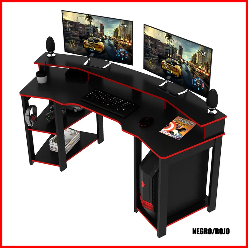 Escritorio Gamer envolvente – ME 4167 - Escritorios y sillas de escritorio, Uruguay | Punto Unión