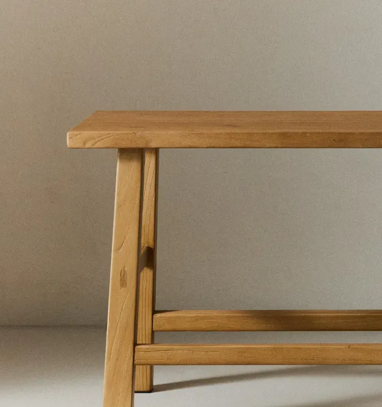 BANCO DE MADERA OLMO - Butacas, banquetas y puffs, Uruguay | Zara Home