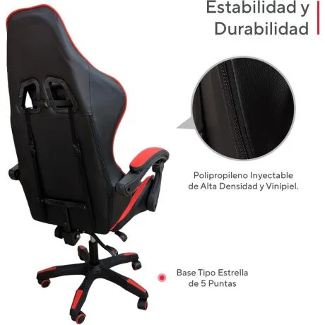 Silla Gamer Linkage en Negro - Sillas de escritorio, Uruguay | La Cueva Muebles, vista 20