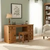 Escritorio - 5 Cajones + 1 Puerta + BANCO - Nogal - Escritorios y sillas de escritorio, Uruguay | Rústico Hogar, vista 2 de 4