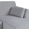Rinconera Capri - Tela Microfibra - Chaise derecho - Kruger 06-155 (Ceniza) en Gris - Sillones y sofás, Uruguay | NYR, vista 4 de 4