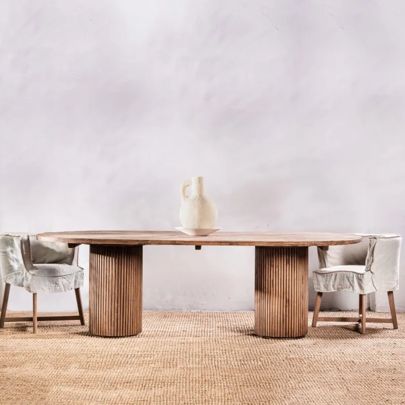 Mesa De Comedor Tramatto 244 Cm en Madera natural - Mesas de comedor, Uruguay | Aihaus
