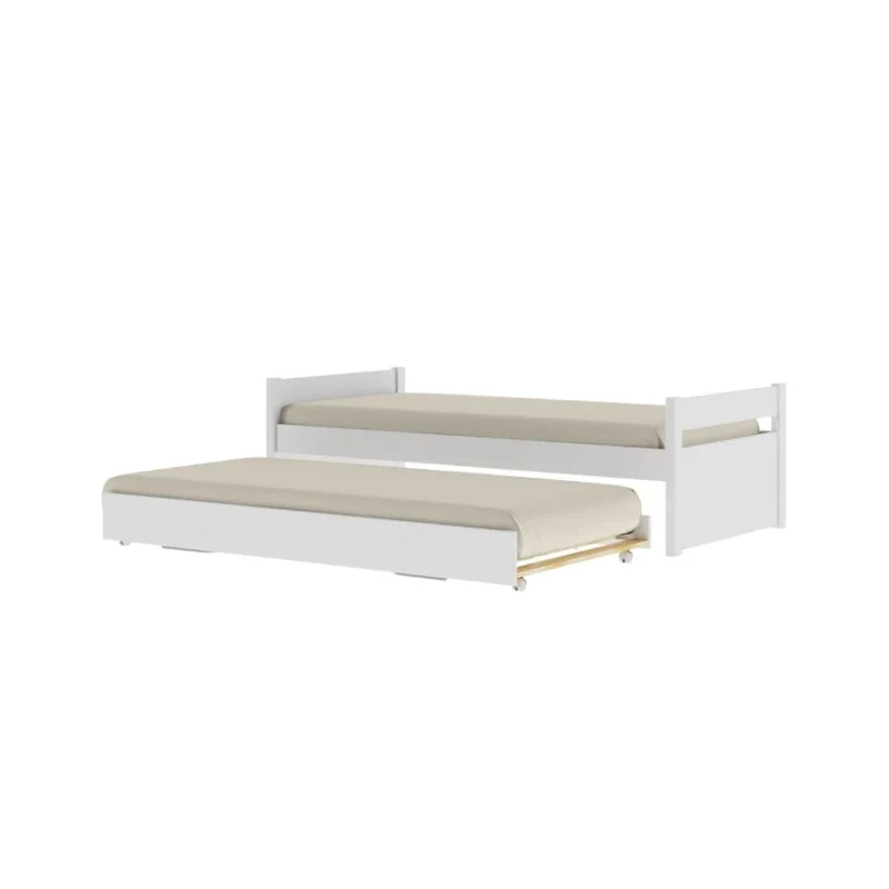 Cama Marinera 1 plaza - Nois - Madera Maciza - Blanco en Blanco - Dormitorio, Uruguay | Ecowood, vista 3